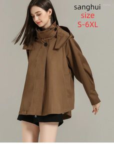 Jaquetas femininas 2023 trench coat curto jaqueta de cor sólida