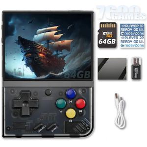 Portabla spelspelare Miyoo Mini Plus 3,5 tum ips Screen Video Handheld Game Console Portable 3000mah Battery Hand Håller Klassiskt System Retro 231018