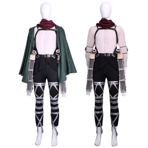 Na temporada final da temporada Titan, Allen Mikasa Freedom Wing Survey Corps Battle Suit CoSplay Seas