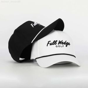 OEM Custom Design Your Own Brodery 5 Panel Män Kvinnor som kör sport Gorras Cap Nylon White Golf Rope Hat