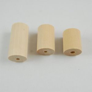 50 Stück / Los 20x25 20x30 20x40mm Unvollendete Zylinder Holzperlen Rohr Natürliche Holzperlen Schmuckherstellung Zubehör DIY Craft244l