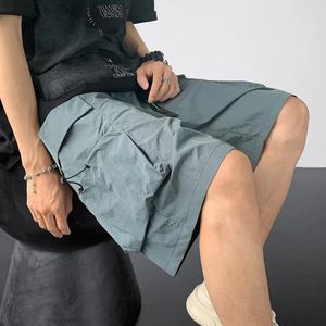 Мужские шорты, летние карго, мужская мода, ретро карманная японская уличная одежда, свободные широкие мужские тонкие M-3XL
