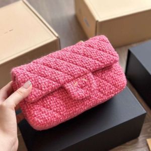 Projektantka CF Chaneles Autumn Beauty Woolen French Crossbody Bag Chain24