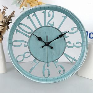 Wall Clocks Round Clock For Living Room Decor Modern Operated Silent Home Garden Office Cafe Decoration