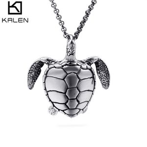 New casting Stainless Steel Baby Turtle Pendant Necklace Cool Gifts For Men Boys Baby Lovely Gift290t