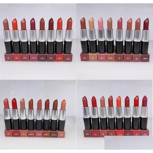 Quality Matte Amplified Lipstick M Makeup Veet Teddy Lipsticks Honey Love 3G 49 Colors With English Drop Delivery