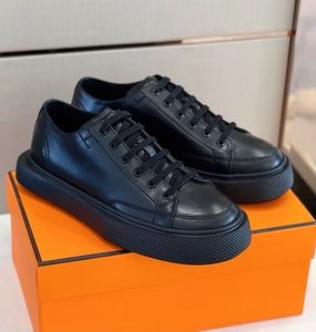 Eleganta varumärke män haru derby sneakers skor vit svart kalvskinn läder tränare plattform casual promenad grossist skor eu38-46