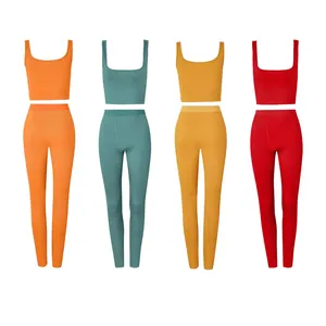 Calça as calças de duas peças femininas loungewear mulheres conjuntos de skims com tanque de colheita com esterelas preços de legging tanques preços da primavera de primavera 2023 dupe atacado s cl