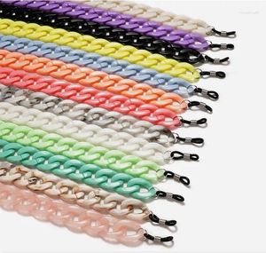 Ketten Außenhandel Mode Acryl Brillenkette Schildpatt Bernstein Zweifarbiges rutschfestes Anti-Verlust-Dickes Spiegelseil