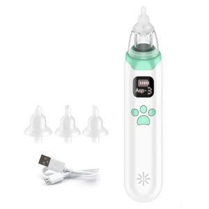 Aspiratori nasali# Electric Baby Nasal Aspiratore Naso Autunker Naso Pulsatore per neonati 3 Livelli di aspirazione a basso rumore 3pcs Spolti di aspirazione in silicone 231019