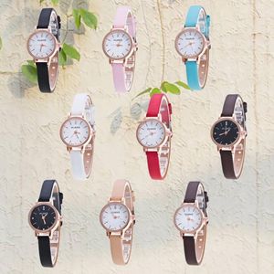 Zegarek 2023 mody mini zegarki dla kobiety dziewczyny drobny pasek kwarc analogowy na nadgarstek zegarek podróżny pamiątki urodzinowe Montre femme
