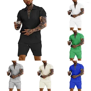 Męskie dresy 2023 Figurek Zestaw Polo Set Summer Vintage Tracksuit swobodna stylowa męska koszula garnitur Hawaje w stylu odzieży streetwear