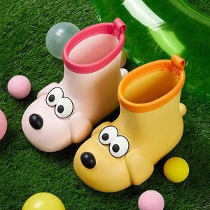 Boots Cute Cartoon Dog Children Boy Girl Rain Water Shoes Boot Covers Protect Portable Antiskid Waterproof Boots for Baby Kids 231019