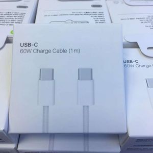 Cavi PD da 60 W di qualità OEM per iPhone 15 Plus Pro Max Ricarica rapida Cavo intrecciato da USB C a tipo C da 1 m 3FT Cavi di ricarica Apple Cavo caricabatterie rapido iPhone Cavo dati 818D