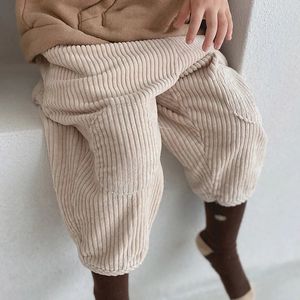 Trousers Casual Toddler Boys Girls Pants Loose Corduroy for Kids Fashion Children Long 231018