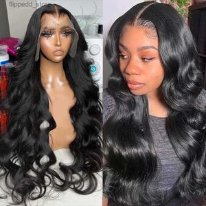 Synthetic Wigs Body Wave Lace Front Human Hair Wigs 200 Density Brazilian Hair 13x4 Lace Frontal Wig For Black Women Pre Plucked With Baby Hair Q231019