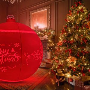 Christmas Decorations Large Light Up Pvc Inflatable Ball With Rechargeable Led Remote Control Outdoor Decorative Drop Delivery Home Dhpqa