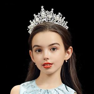 Hair Accessories Children Bridal Crown Kids Tiara Baby Princess Headdress Girls Crowns Crystal Girl Birthday Catwalk 231019