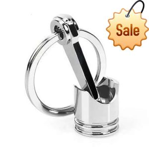 Zinc Alloy Engine Silvery Piston Key Ring Chain Keychain Key Fob Wholesale Silver Color Available European For Men Gift Trinkets