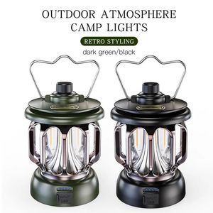 Outdoor Gadgets Retro Portable Camping Lantern Rechargeable Light Hanging Lamp Outdoor Light Household 3 Modes Dimmable Flashlight With USB 231018