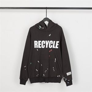 Erkekler Plus Boyut Hoodies Sweatshirtler Modaya uygun moda Hoodie Erkek ve Kadın Kazak Yün Rulo Kumaş Öğrenci Aktivizmi D44S2