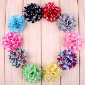 Decorative Flowers 10pcs/lot 2" 10 Colors Arrivel DIY Multilayer Artificial Mesh Fabric Flower Bouquet For Wedding Bride Garland Home