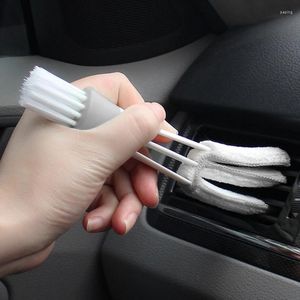Car Sponge Portable Double Ended Cleaning Brush Air Conditioner Vent Slit Clean Detailing Dust Removal Blinds Keyboard Duster