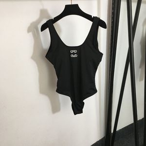 Gestickte Frauen Badekleidung Badeanzüge Lotard One Piece Sexy Rückenless Badeanzüge Sommer gepolstert Stranddesigner Badeanzug