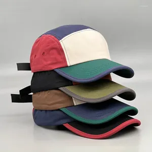 Bonés de bola unissex casual malha lisa beisebol hiphop homens mulheres 5 painel ajustável snapback chapéus para boné de caminhoneiro streetwear pai chapéu