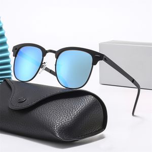 Lyxdesigner solglasögon för kvinnors män glasögon märke mode kör glasögon vintage resor fiske halv ram solglasögon uv400 hög kvalitet 2024