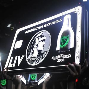 LED Black Card American Express Bottle Presenter AMEX Baller Express VIP Bottles Service Glorifier for Events Wedding Party Lounge Bar Night Club