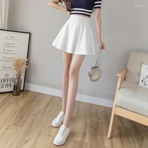 Skirts Sexy Girls Mini Women High Waist Pleated Skirt Elastic Short School Uniform Summer Feminina