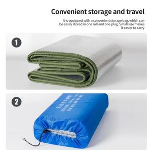Outdoor Pads EVA Aluminum Backing Insulating Foam Moistureproof Camping Mats Outdoor Waterproof Hiking Blanket Cushion Tent Pads 231018