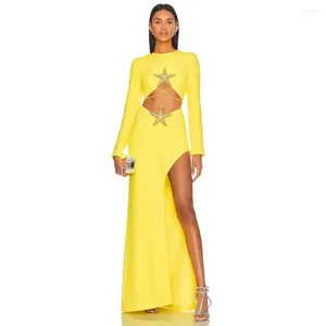 Two Piece Dress Women Fashion Beaded Starfish Diamond Sexy Long Sleeve Short Top Pencil Skirt 2-Piece Birthday Evening Cocktail Party Club