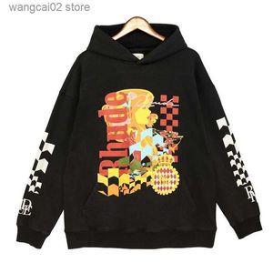 Men's Hoodies Sweatshirts Good Quality Oversized Plaid Sleeve Women Pullovers Mens Clothing 1 1 Vintage Fashion Hoodie Men T231019