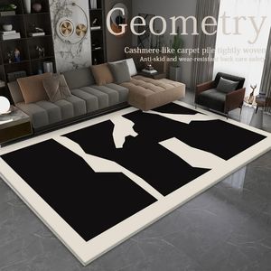 Carpet Frenchstyle Living Room Light Luxury Sofa Tea Table Modern Minimalist Geometry Bedroom Rug Balcony Cloakroom Vanity Rugs 231019