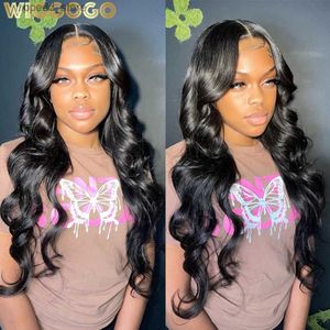 Perucas sintéticas Wiggogo 30 40 polegadas 4X4 5X5 HD Lace Encerramento Peruca Onda Solta 13X6 Hd Lace Frontal Wig 13X4 Body Wave Lace Front Wigs Q231019