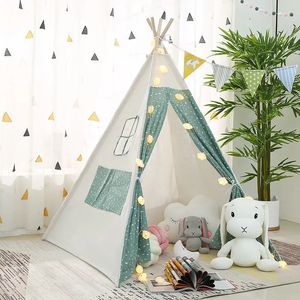 Leksakstält Barntält Kids Play Room Events Party Game Tents Toy Foldble Wigwam Indian Indoor Game Princess Doll House Small House 231019