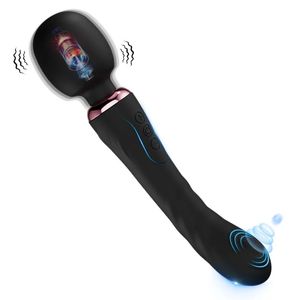 Vibratorer AV Wand Vibrator Dildos Dubbelvibrationsklitoris Stimulator Flapping G Spot Vagina Neck Body Back Massager Sex Toys For Women 231018