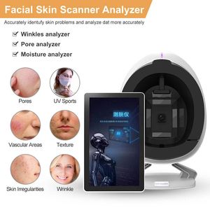 Full Face 3D AI Digital Visia Analyseur de diagnostic de la peau du visage Testeur de peau du visage Scanner Caméra Dispositif de miroir magique Test d'analyse de la peau Appareil Wifi