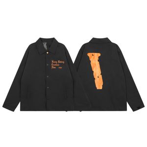 V-Lone-Jacke, reflektierendes Big V-Jeanshemd, klassischer Freizeitdruck, modischer Herren- und Damen-Designer, lässige Luxus-Hip-Hop-Straßenkleidungsjacke, US S-XL