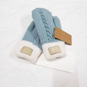 Handschuhe Designer-Handschuhe Hochwertige, modische Strick-Fleece-Fahrradhandschuhe, verdickt zum Schutz vor Kälte, Handschuhe für Männer und Frauen, Fünf-Finger-Fäustlinge, Winter und Herbst