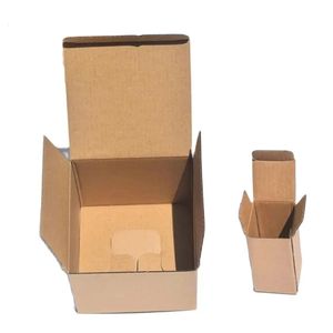 Gift Wrap 10pcs 2mm thick brown kraft corrugated cardboard box for packaging glass cup metal tools 3-layer E flute carton boxes 231019