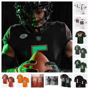 Miami Hurricanes Football jersey 33 Marcellius Pulliam 78 Matthew McCoy 7 Xavier Restrepo 55 Jacob Lichtenstein 3 Akheem Mesidor 84 Cam McCormick 43 Rocky Shelton II