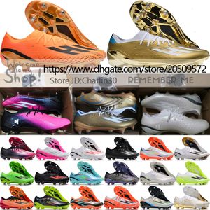 Hochwertige Fußballschuhe X Speedportal.1 SG Metal Nails Messi Fußballschuhe für Herren, bequem, weiches Leder, geschmeidig, Größe US 6,5–11,5