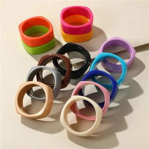 Bangle Vintage Acrylic Cuff Fashion Bangles For Women Trendy Multicolour Wide Geometric Resin Simple Bracelets Charm Jewelry