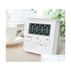 Kitchen Timers Sublimation Mini Digital Kitchen Timer Big Digits Loud Alarm Magnetic Backing Stand With Large Lcd Display For Cooking Dhh4X