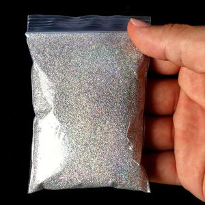 Pós acrílicos Líquidos 50g Holográfico Ouro Prata Brilhante Prego Glitter Artesanato Pó para Unhas Pigmento Brilhante DIY Decoração Laser Poeira Bulk Atacado 231019