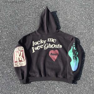 Herrtröjor tröjor groda drift streetwear modemärke cpfm översatt löst skum tryckta hoodies hooded tröja för män unisex t231019