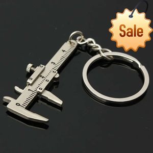 New Fashion Car Key Mini Vernier Caliper Portable 0-40mm keychain Measuring Gauging Tools Car Turbo key Chain Ring Ruler Caliper